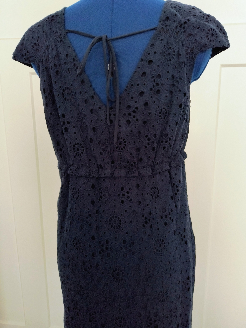 NWT Bailey 44 Navy Eyelet Maxi Dress - Picture 6 of 8